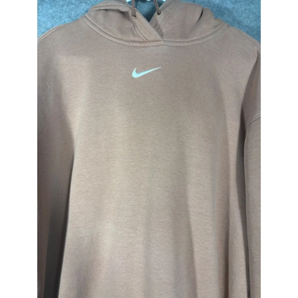 Nike Sportswear Essential Fleece Hoodie Madder Root Pink DJ7668-215 Womens Small